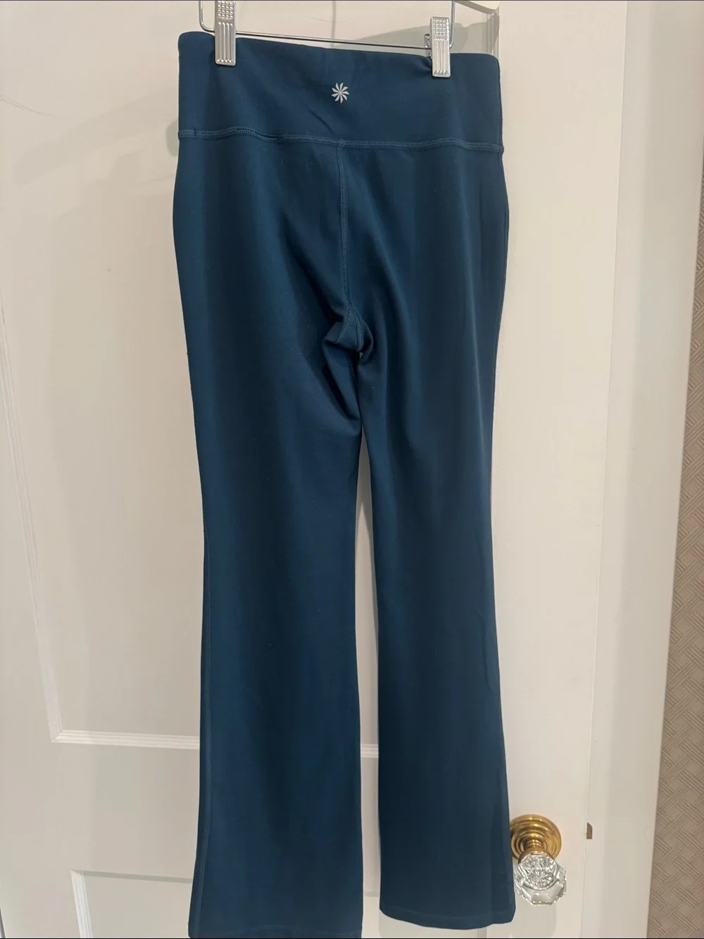Athleta Girl Dark Green Rise Above Rib Tank ans matching leggings